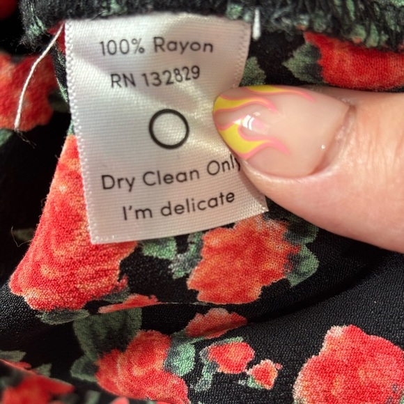 Privacy Please x Revolve Faux Wrap Halter MIDI Dress Criss Cross Back Floral M - Picture 13 of 13